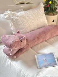 Hippopotamus Plush Cushion Doll Gối dài Quà tặng sinh nhật cho bé gái