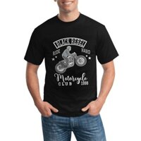 Hipster In Hình Ngộ nghĩnh Top Tee Biker Xe Máy Nam Đen Rebel Xe Máy Câu Lạc Bộ 1998