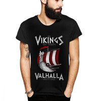 Hipster Người Viking Đang Đến Thuyền Áo Man Thời Trang Cổ Tròn Áo Thun 3D In Thiết Kế Đầu Hàng Mới Về Tee