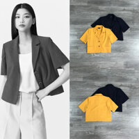 HIPU.VNXK - Áo khoác croptop Mixxo tay ngắn, có mút vai.