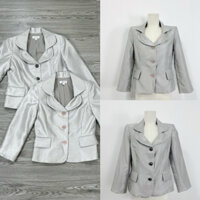 HIPU.VNXK - Áo khoác nữ màu ghi sáng dư xịn.