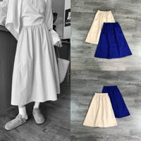 HIPU.VNXK - Chân Váy Kaki Mixxo Lưng Thun Có Túi, 2 Màu.