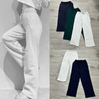 HIPU.VNXK - Quần Nỉ Spao Lưng Thun Ống Rộng, 3 Màu.