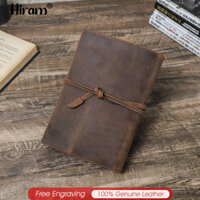 Hiram retro da thật cuộn du lịch máy tính xách tay bìa tay tạp chí sketchbook handmade sách bìa trường hợp món quà tốt nhất