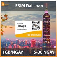 [HIROAM] eSIM Du Lịch Đài Loan