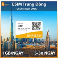 [[HIROAM] eSIM Du Lịch Dubai