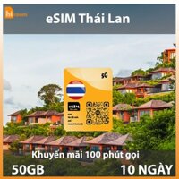 [HIROAM] eSIM Du Lịch Thái Lan