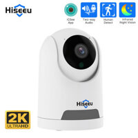 Hiseeu 2MP/4MP Indoor WiFi IP Camera 360° Panoramic Intelligent Auto Tracking Two-way Audio Remote Phone APP Viewing H.2