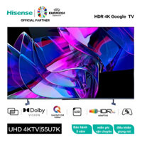 Hisense Mini-LED Smart Tivi 55 inch 4K Quantum Dot 55U7K HDR Dolby Vision Atmos Gaming TV cao cấp-miễn phí vận chuyển