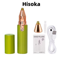 Hisoka Máy Tẩy LôngTriệt Lông Mày 2 Trong 1 Mini Sạc Pin Có Tích Hợp Đèn máy cạo lông mini MT114 máy cạo lông vùng kín