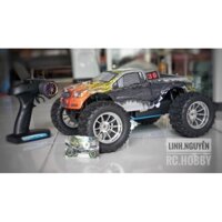HiSpeed Nitro Monster 1/10 - Xe Tải Đua Địa Hình chạy xăng nitro - Offroad Monster Truck - Nguyên Bộ Kit & Xăng