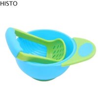 HISTO Dụng cụ nhà bếp cho bé MASHER thủ công Bộ dụng cụ làm thức ăn Máy nghiền thức ăn Dụng cụ thực phẩm bổ sung Dụng cụ cho bé ăn Máy xay thức ăn trẻ em Bát mài Bát chế biến thực phẩm Máy xay thực phẩm bằng tay