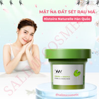HISTOIRE NATURELLE Mặt Nạ Bùn Đất Sét Rau Má Centella Asiatica 120g, Kiểm Soát Dầu, Sạch Mụn