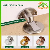 Hít chặn cửa nam châm chống va đập đế dẹt âm sàn 5mm - Màu Đồng