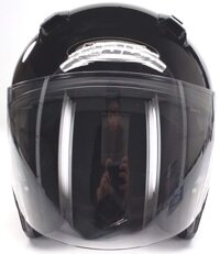 HJC CL-Jet Solid Open Face Helmet Gloss Black LG