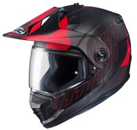 HJC DS-X1 Gravity Off Road Motorcycle Helmet (MC-1SF Black/Red, X-Small)