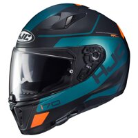 HJC Helmets i70 Helmet - Karon (XX-Large) (Teal/Orange/Black)