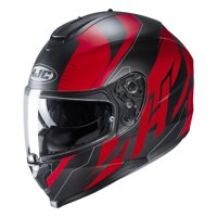 HJC Helmets Unisex-Adult C70 Full Face Helmet (Matte Black/Red, XX-Large)