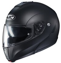 HJC Helmets Unisex-Adult flip-up-Helmet-Style CL-MAX3 Semi Flat (Black, Medium)