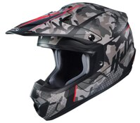 HJC Unisex-Adult Off Road Motorcycle helmet CS-MX II Sapir Graphic (MC-1SF Grey/Black/Red, Large)
