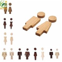 Hjkl 2 Cái / se Nam Nữ Nhà Vệ Sinh Ký Cổ Trang Trí Phòng Tắm Tường