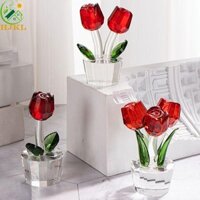Hjkl Thủy Tinh Hoa Sưu Tập Trang Trí Nhà Trang Trí Suncatcher Bộ Sưu Tập Lễ Tình Nhân Quà Cưới