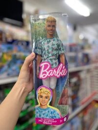 HJT10 Mattel Barbie Ken Fashionista Blue Pink T-shirt/Movie "Barbie"!? Dress Up Doll