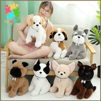 Hk1 22cm / 30cm / 40cm Chó Dễ Thương Sang Trọng Nhồi Bông Đồ Chơi Quà Tặng Shih Tzu Chihuahua Bulldog Schnauzer Saint Bernard Pekingese Hound