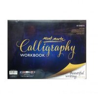 HKUK – Giấy Calligraphy 50 tờ – Calligraphy Mont Marte workbook dành cho các bạn mới tập viết chữ calligraphy