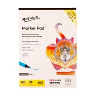 HKUK – Giấy vẽ màu dạ , bút lông , marker , touchliit , copic Mont Marte Size A4 100gsm 25 tờ