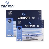 HKUK – Giấy vẽ màu nước Canson montval 300gram aquarelle watercolour Acid Free France CP – Cold Press cỡ 190×240 – 240×320 – 300×400