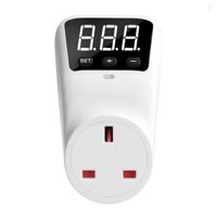 Hlp02 Ổ cắm bảo vệ điện áp tự động kỹ thuật số 230V 16A Màn hình LCD Bảo vệ chống sét Ổ cắm bảo vệ rơle điện áp quá dòng