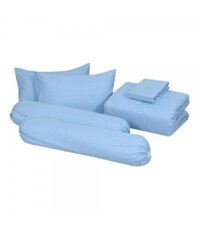 HLS Bộ ga gối trải giường mền microfiber Thái Lan King size 183x198x31cm xanh dương Orisis