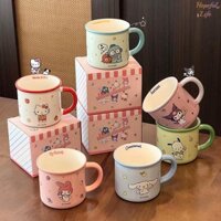 [Hls] Kawaii Sanrio Hello Kitty Cốc Anime Kuromi Cinnamoroll Ăn Sáng Sữa Cà Phê Quà Tặng Trẻ Em Mới