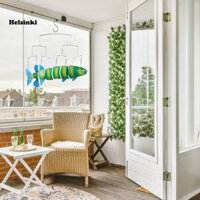 Hls Kim Loại Trang Trí Cá Trong Nhà Trang Trí Cá Kim Loại Thủ Công Chuông Gió Cá Cho Sân Vườn Trang Trí Sân Vườn Chống Thời Tiết Trong Nhà Treo Ngoài Trời Trang Trí Với Hình Chữ S