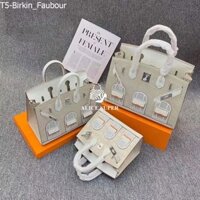 hm Birkin Faubour [4 MÀU] 20-25-30cm da Alligator Full Box  - Túi xách nữ da thật cao cấp [T5-Birkin_Faubour-SP]