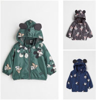 (H&M chính hãng) áo khoác gió mickey cho bé trai bé gái