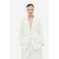 H&M Đức - Áo khoác blazer có lót độn vai sale auth cao cấp chính hãng có sẵn form suông dài rộng oversize HM 0935727050