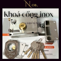 (HMR 699) Khoá Cửa Cổng INOX chốt đầu bằng CHÍNH HÃNG Hammered 699