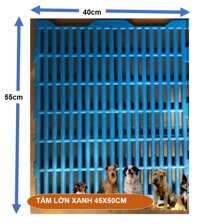 HN-(Combo 2 tấm )Tấm nhựa ghép sàn chuồng chó mèo tấm ghép sàn chó có 3 loại TẤM LỚN VÀNG TẤM LỚN XANH hoặc