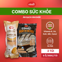 [HN] Combo SỨC KHỎE Bánh Mì Nguyên Cám Và Mè Đen 350g/túi/5 ổ OSmiles