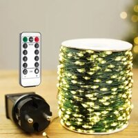 HN Dây Đèn Led Hạt Gạo Quấn Trang Trí Cây Thông Noel, Dây Đom Đóm Decor Cafe Sân Vườn Đèn trang trí Giáng Sinh