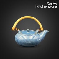 [HN-KK BB-HF35PL] Bình trà sứ tráng men cao cấp Cường Phát cổ điển, giữ nhiệt lâu 10x13x6