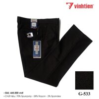 [HN] Quần Tây Nam Ống Đứng Vĩnh Tiến Dành Cho Trung Niên Đen