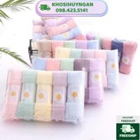 [HN] Sét 5 khăn rửa mặt hoa cúc -2
