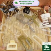 [HN] Sét kẹp tóc 67 món gồm 17 kẹp tóc + 50 dây chun loại dai buộc phồng tóc cho mẹ và bé -2