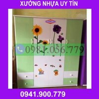 [HN] Tủ nhựa đựng quần áo 4 cánh, 3 buồng VTL04_05