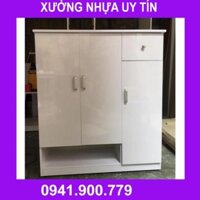 [HN] Tủ nhựa giầy dép 3 cánh hở đáy TG08