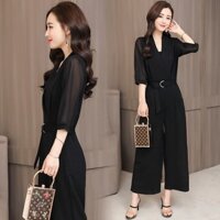 #HN4091 JUMSUIT ĐỒ BAY LIỀN ỐNG RỘNG SANG TRỌNG CÓ SIZE LỚN 3XL - HÀNG NHẬP KHẨU