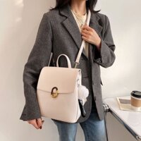 (HN41) Balo Da Thời Trang Thiết Kế Khuy Gài Trẻ Trung Nhiều Màu Sắc Balo Phong Cách Hàn Quốc Cặp Sách Nữ Sang Chảnh